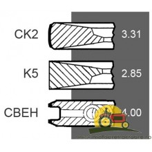 FP-3802429 SEGMENTI MOTOR CUMMINS, 08-155600-10,226-2035, 80005451000/1,54/34-283